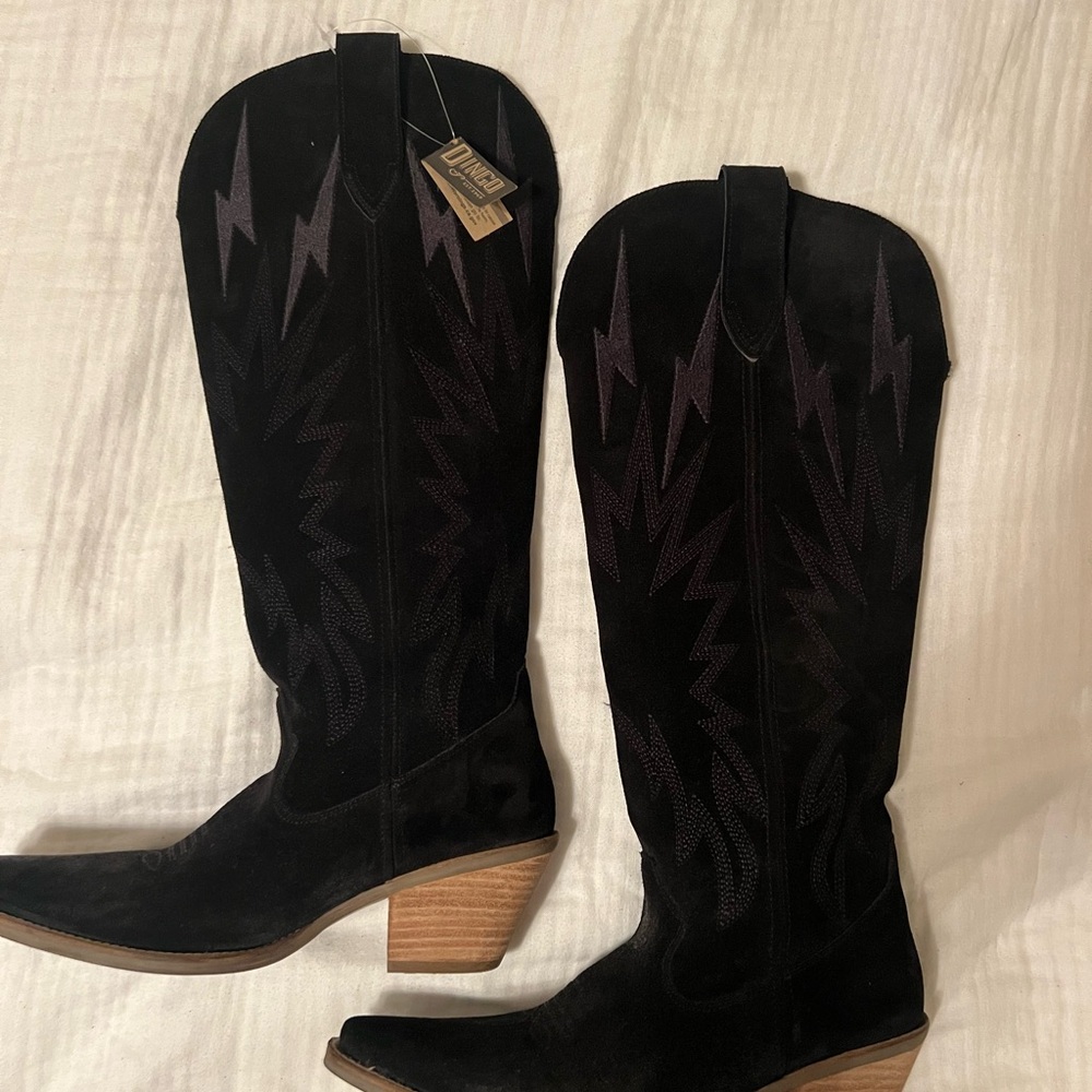 Dingo Black Heeled Boots